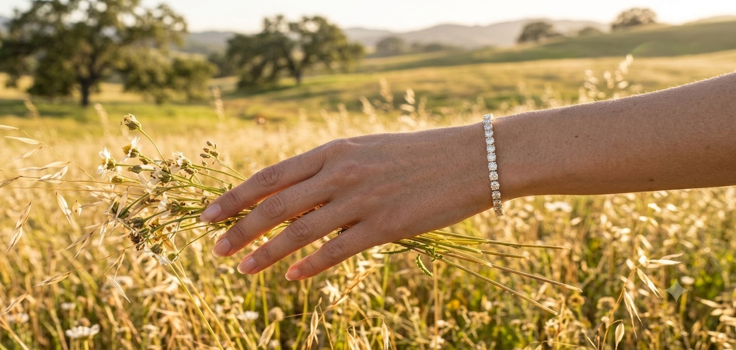 Cluster Diamond Bracelet - 2